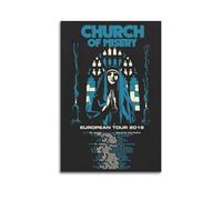 GFUWEWQEGUU Affiches d'église de la misère - Art mural décoratif - Toile vintage pour salon, chambre à coucher - 40 x 60 cm - Style rétro - Sans cadre