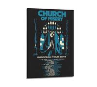 GFUWEWQEGUU Affiches d'église de la misère - Art mural décoratif - Toile vintage pour salon, chambre à coucher - 40 x 60 cm - Style cadre