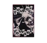 GFUWEWQEGUU Barbara Kruger Poster mural décoratif sur toile vintage pour salon, chambre à coucher, 30 x 45 cm, sans cadre
