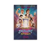 GFUWEWQEGUU Bill & Ted Excellente affiche d'aventure - Décoration murale décorative - Toile vintage pour salon, chambre à coucher, 20 x 30 cm - Style sans cadre