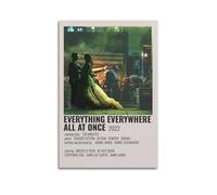 GFUWEWQEGUU Poster de film « Everything Everywhere All At Once » - Art mural décoratif - Toile vintage pour salon, chambre à coucher, 60 x 90 cm - Style sans cadre