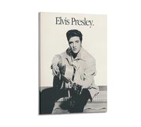 GFUWEWQEGUU Poster d'Elvis Presley - Art mural décoratif - Toile vintage pour salon, chambre à coucher - 20 x 30 cm - Style cadre