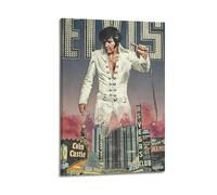 GFUWEWQEGUU Poster d'Elvis Presley - Art mural décoratif - Toile vintage pour salon, chambre à coucher - 30 x 45 cm - Style cadre