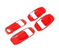 GFVFGNLNNA Couvercle Décoration Cuvette Poignée Porte Intérieure Voiture Accessoires Voiture Pour Jeep Pour Wrangler JL Pour Gladiator JT 2018 2019 2020-2022 (Red)