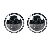 GFVFGNLNNA Feu Antibrouillard DRL Angel Eyes 7 Pouces Pour Lada Pour Niva 4X4 (2PCS)