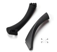 GFVFGNLNNA Pour Série 3 E90 E91 316 318 320 325 328 2004-2012 Poignée Intérieure Voiture Panneau Porte Intérieure Tirez La Garniture Couverture Gauche Droite (Black-Set-Right)
