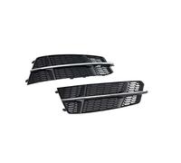 GFVFGNLNNA Remplacement Couverture Calandre Phare Antibrouillard Pare-chocs Avant Pour A6 C7 Pour S-line S6 2015 2016 2017 2018 4G0807681AN 4G0807682AN (Black silver)