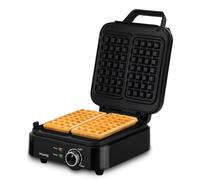 H. Koenig Gaufrier compact GFX420 1200 W plaques antiadhésives Température réglable Noir