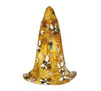 GFXEDSAH Cape à capuche avec imprimé abeilles mellifères, cape médiévale avec capuche confortable, parfaite pour les jeux de rôle et les fêtes