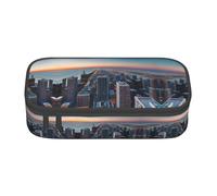 GFXEDSAH Chicago Illinois USA 1 Trousse à crayons élégante et fonctionnelle, petite mais spacieuse, idéale pour les voyages ou un usage quotidien, Noir , Taille unique, Trousse de maquillage