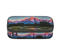 GFXEDSAH Grand Teton National Park Trousse à crayons élégante et fonctionnelle, petite mais spacieuse, idéale pour les voyages ou un usage quotidien, Noir , Taille unique, Trousse de maquillage