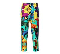 GFXEDSAH Joli pantalon de pyjama doux et confortable avec imprimé teckel, pour les loisirs, les moments en famille et les sorties, Noir , 10-12