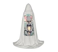 GFXEDSAH Jolie cape à capuche avec imprimé koala, cape médiévale avec capuche confortable, parfaite pour les jeux de rôle et les fêtes