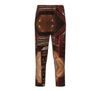 GFXEDSAH Pantalon de pyjama doux et confortable imprimé cave à vin rouge, pour les loisirs, les moments en famille et les sorties, Noir , 10-12