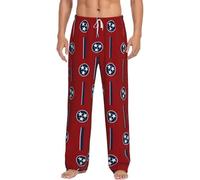 GFXEDSAH Pantalon de pyjama en flanelle imprimé drapeau de l'État du Tennessee pour homme, parfait pour se détendre sur le lit et le canapé, Noir , XXXXXL