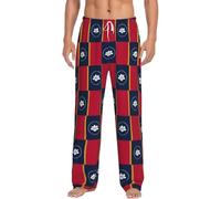 GFXEDSAH Pantalon de pyjama en flanelle imprimé drapeau du Mississippi pour homme, pyjama de Noël, parfait pour se détendre sur le lit et le canapé, Noir , XXXXXL