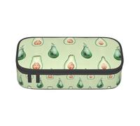 GFXEDSAH Trousse à crayons élégante et fonctionnelle avec motif avocat, petite mais spacieuse, idéale pour les voyages ou un usage quotidien, Noir , Taille unique, Trousse de maquillage