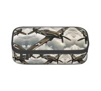 GFXEDSAH Trousse à crayons élégante et fonctionnelle, petite mais spacieuse, idéale pour les voyages ou une utilisation quotidienne, Noir , Taille unique, Trousse de maquillage