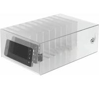GFXYQPDNV Armoire de rangement pour téléphone portable en acrylique - Coffre-fort pour téléphone portable - Une couche et une serrure - Fixation murale - Avec numéro numérique - Convient pour l'école