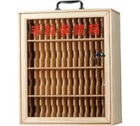 GFXYQPDNV Casier de rangement pour téléphone portable avec poignée portable, serrure à clé, étiquettes manuscrites - Fixation murale pour salle de classe, bureau, salle de sport