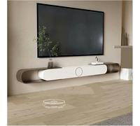 GFXYQPDNV Meuble TV extensible flottant - Centre de divertissement mural avec rangement et étagère ouverte - Console multimédia moderne pour salon, chambre à coucher