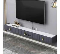 GFXYQPDNV Meuble TV flottant avec trous pour câbles, étagère murale flottante de 179,8 cm pour dessous de TV, centre de divertissement, console multimédia moderne pour salon, maison, bureau