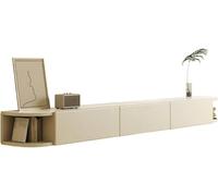 GFXYQPDNV Meuble TV flottant de 220 cm, étagère murale flottante, centre de divertissement flottant avec armoire de rangement, console multimédia murale flottante pour salon, chambre à coucher, meuble