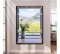 GFXYQPDNV Murale Murale avec Fausse Fenêtre 3D, Décoration Murale avec Fenêtres Qui S'ouvrent Artificiellement avec Un Paysage Naturel, des Décorations Murales Donnant sur La Fenêtre De La Maison