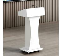 GFXYQPDNV Pupitre sur Pied, pupitre Portable à roulettes, pupitre d'accueil Portable avec Rangement, pour églises, salles de Classe et Bureaux
