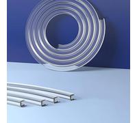 GFYHTN Bande De Protection De Bords À Profil en U De 100cm, Joint De Protection en PVC Transparent, Flexible Pré-adhésif Protecteur des Bords Et Angles De Placard(4-5mm)