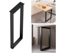GFYHTN Pieds de Table carrés en métal, 40 * 62cm 50 * 72cm Pieds de Remplacement de Meubles, Pieds de Support pour Bureau Haut Bureau Banc Table de Bar(50 * 62cm(20 * 24in))