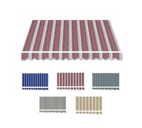 GFYHTN Tissu De Remplacement pour Auvent Extérieur, 350x300cm Toile D'Auvent Rétractable, Tissu De Rechange pour Store Banne avec Volant(Red,11.5x8ft/3.5x2.5m)