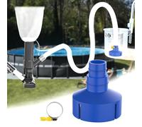 GFYYBKJ Adaptateur pour écumoire de piscine Intex avec collier de serrage, utilisé pour connecter l'aspirateur de piscine pour piscine hors sol/creusée et l'écumoire de piscine, écumoire sous vide