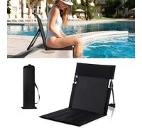 GFYYBKJ Siège pliable pour chaises de piscine, chaises d'extérieur portables pour bord de piscine, chaise de plage, accessoires de piscine, sièges de piscine pour bord de piscine, fournit un soutien