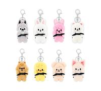 GFZLJ Nouvelle poupée pilote Stray Kids SKZOO MAGNET porte-clés magnétique officiel(Pink pig)