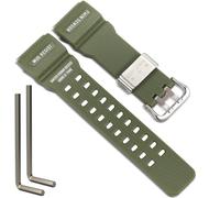 GG-1000 Bracelet de montre en résine naturelle compatible avec Casio G-Shock Master of G MUDMASTER GG-1000-1A3JF GWG-100 pour homme (vert militaire)