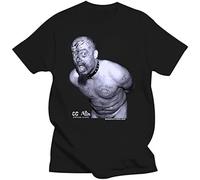 GG Allin 1993 t Shirt Vintage Rare Tee Shirt Hardcore Punk Murder Junkies Antiseen Jabbers 1000 Homo DJs Faded Black Manches Courtes(Large)