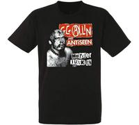 GG Allin and Murder Junkies Black Mens Tshirt Men Rock Band Tee Shirt X-Small Manches Courtes(XX-Large)