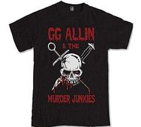 GG Allin and The Murder Junkies Tee Singer Songwriter Mens T Shirt(X-Large)
