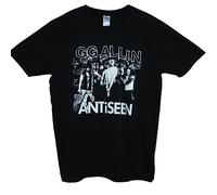 GG Allin Antiseen Hardcore Punk Rock Black T Shirt Unisex Graphic Top(X-Large)