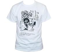 GG Allin Hardcore Punk Rock Mic Gig Flyer T Shirt Tee Colour9(Medium)