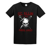 GG Allin Murder Junkies Hardcore Punk Rock Outlaw Band T-Shirt Black XL