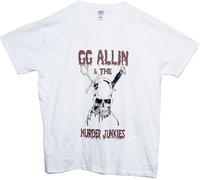 GG Allin Murder Junkies T Shirt Hardcore Punk Rock Outlaw Band Men's Tee Top Manches Courtes(XX-Large)