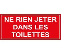 GG concept Panneau SIGNAGE Rouge en PVC de 3mm d'épaisseur, Format 15x6.7cm, Simple, Avertissement, Instruction