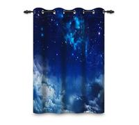 ggaimwf 107x160cm Rideau à œillets Galaxy pour Chambre d'enfant Espace Nébuleuse Ciel étoilé Nuage Séparateurs de pièces Rideaux de fenêtre pour Garçons Filles Salle de Jeux Salon,1 Panneau