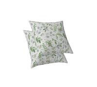 ggaimwf Housses de Coussin de Plantes Vertes Imprimé botanique Feuilles de Printemps Extérieur Coussins de Style Country Housses de Coussin Décoration pour la Maison Jardin 50x50cm Lot de 2