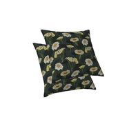 ggaimwf Housses de Coussin Sage Green Daisy Motif Floral Oreillers de Style Maison de Campagne Coussin avec Fermeture éclair cachée Canapé Décoration de Chambre Taies d'oreiller 40x40cm Lot de 2