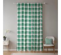 ggaimwf Rideaux à Carreaux Verts pour Chambre à Coucher Tartan Décoration Moderne Traitement de fenêtre Rideau à Plis Crayon Penal Hiver Salon Maison de Campagne Festif de Noël 107x160cm 1 Panneau