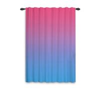 ggaimwf Rideaux de fenêtre ombrés 132x214cm Dégradé Rose Bleu Rideau esthétique Moderne Rideaux de confidentialité pour Adultes Chambre Bureau Porte Extérieur Intérieur Rideaux Plis Crayon 1 Panneau