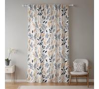 ggaimwf Rideaux de Feuilles botaniques Panneaux de Rideaux de fenêtre Floraux Chalet de Campagne Rideaux naturels pour Chambre à Coucher Cuisine Balcon Séparateur de pièce 117x183cm 1 Panneau